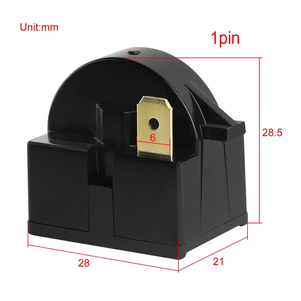 Refrigerator Start Relay 2 Pcs QP2-4R7 - PTC 4.7 Ohm Compressor