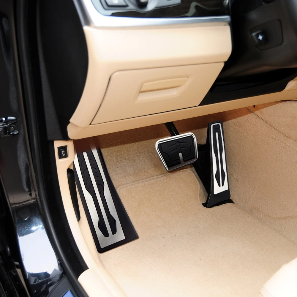 Car Pedal Cover Gas Brake Rest Pedals Pad Accessories For BMW 5 Series F10 F11 523i 528i 530i 535i 550i 2011
