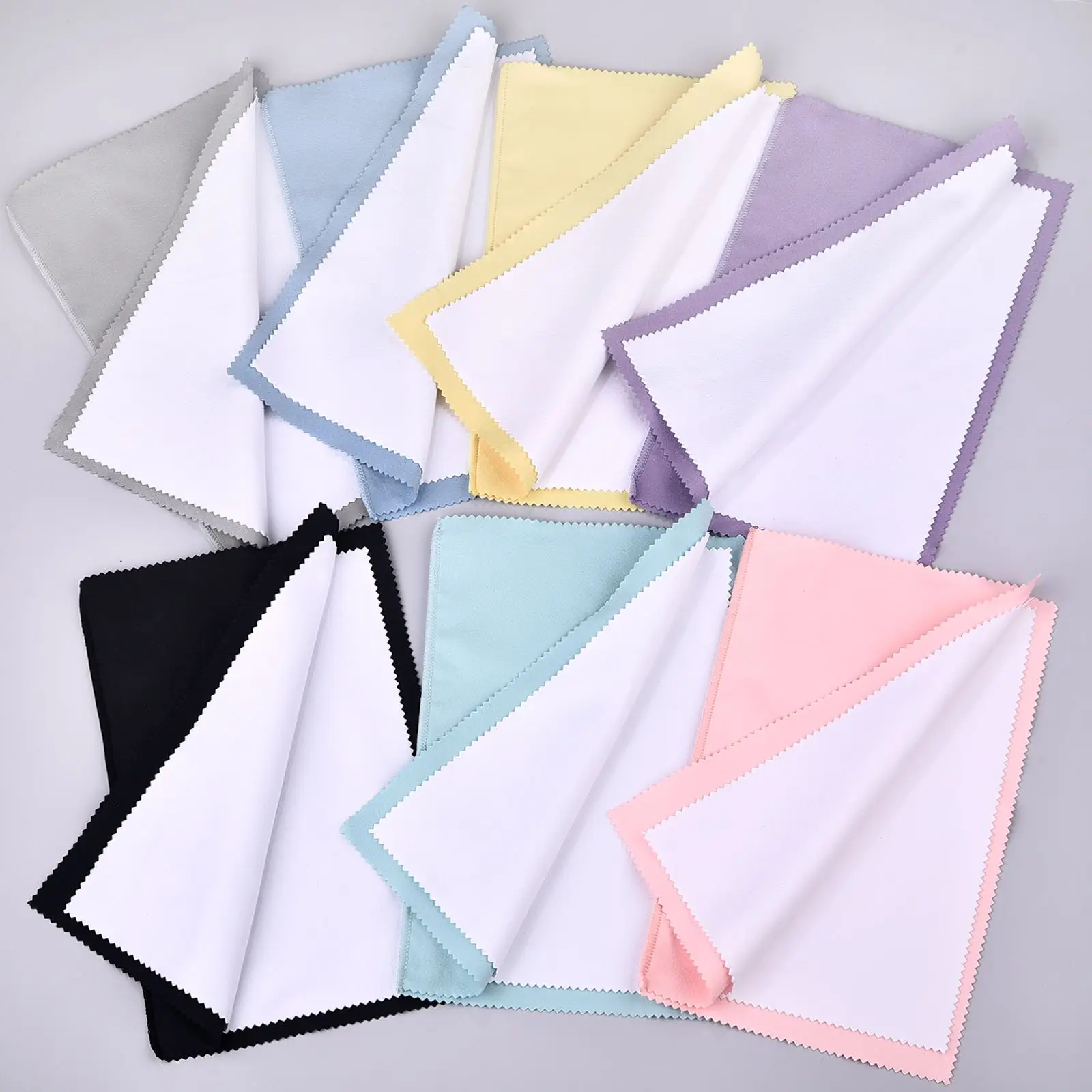 1pc Large Polish Polishing Cloth Silver Color Cleaning Polishing Cloth Soft Clean Wipe Wiping Cloth For Silver Gold Jewelry Tool