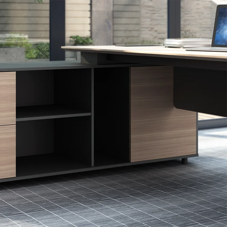 Design Executive Office Desk Set Manager Office Furniture Commercial Furniture Work Desk Wooden Luxury Table With Chairs