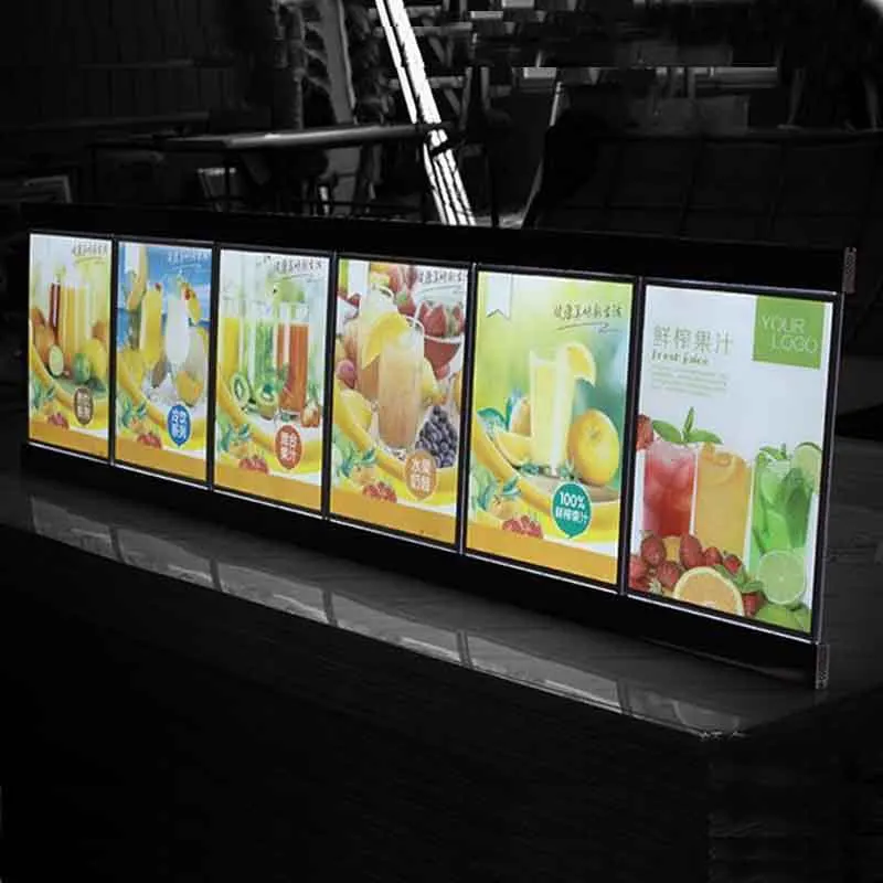 Wholesale LED Menu Display Light Box Shop For Restaurants H60