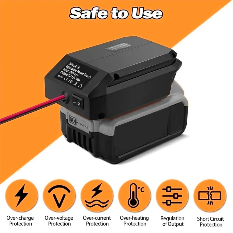 For Makita/Dewaltt/Milwaukee/Bosch，18V to 12V Step Down Converter Cigarette Lighter Adapter Power Wheel Adapter Car Refrigerator image 5