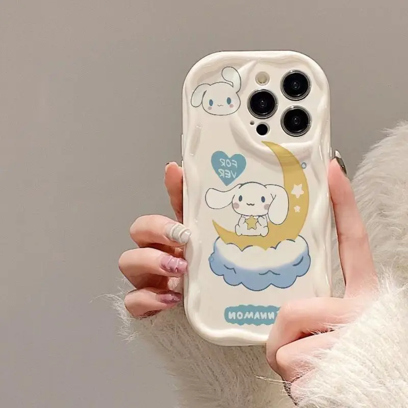 

Sweet Cinnamoroll Anime Kawaii Sanrio Ins Fashion Phone Case Cute Cartoon iphone 15 14 Promax Apple Cover Gifts for Girls