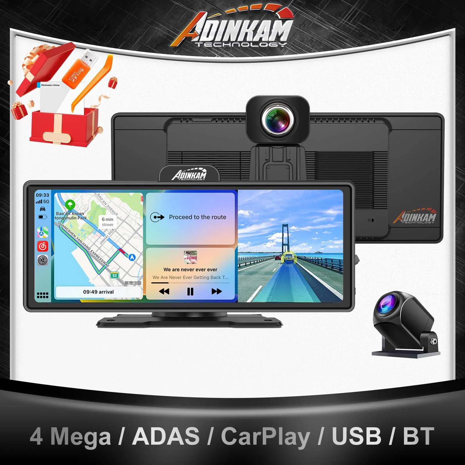 ADAS-10-26-Inch-UHD-4K-Wireless-Carplay-Android-Auto-Dashboard-ADINKAM ...