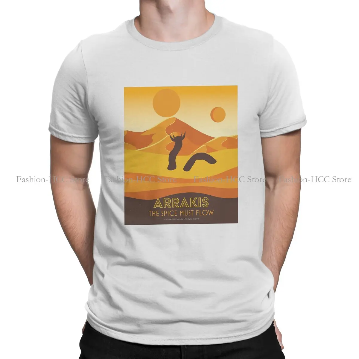 Arrakis Landscape And Sandworm Special Tshirt Dune Frank Herbert New Design Gift Clothes  T Shirt Stuff Hot Sale Polyester