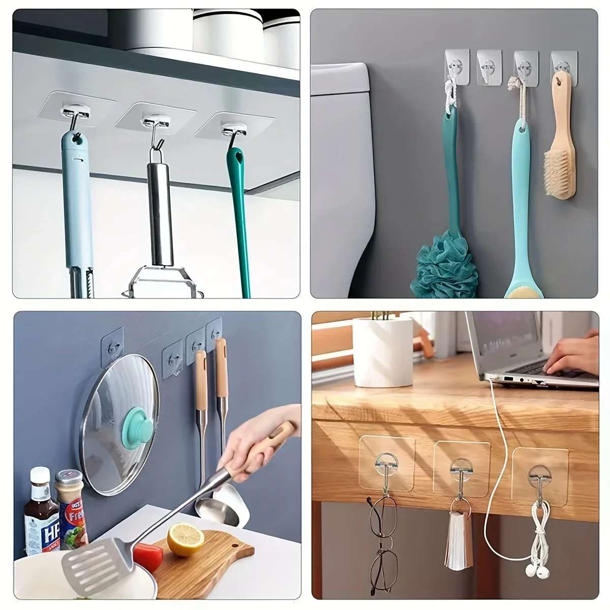 Transparent Bathroom Towel Hook Acrylic Wall Hook