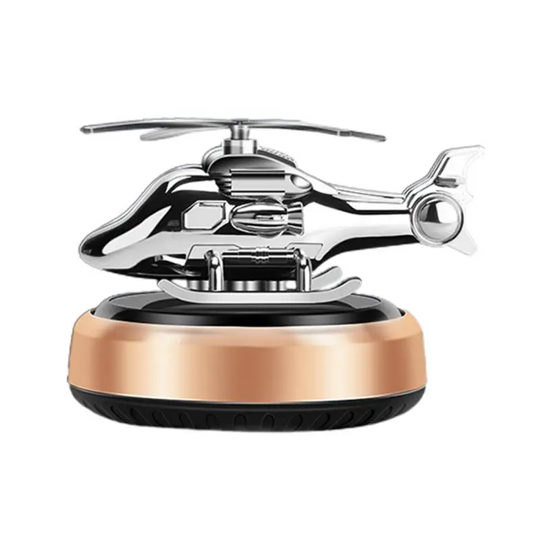 

Solar Car Air Freshener Automatic Rotation Essential Oil Diffuser Helicopter Propeller Fragrance Supplies Ornaments Remove Odor