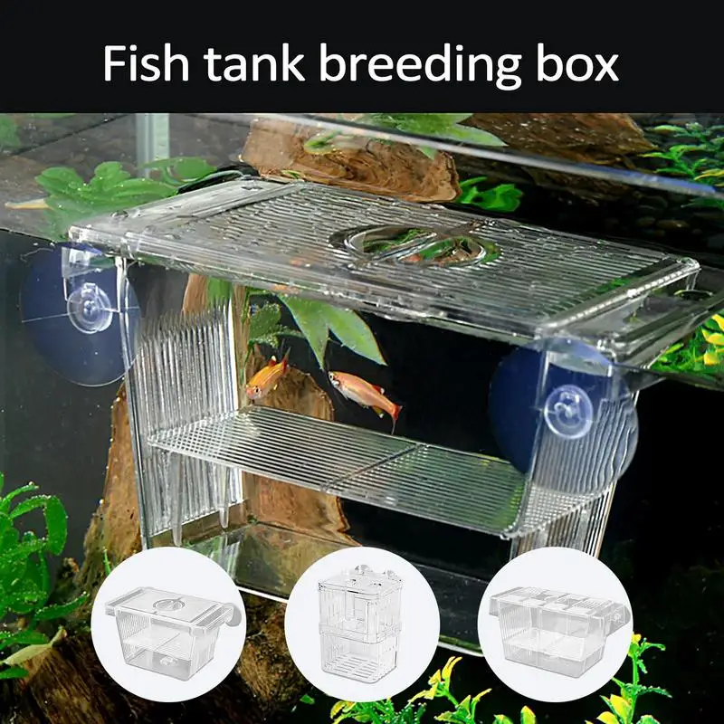 Aquarium Fish Incubator Breeding Box Hatchery Tank