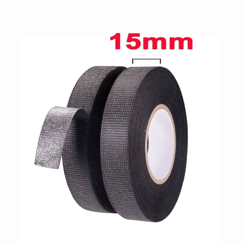 Electrical Tape Car Wiring Cloth Fabric Tape 9mm/15mm/19mm/25mm Adhesive Tapes thumbnail 4