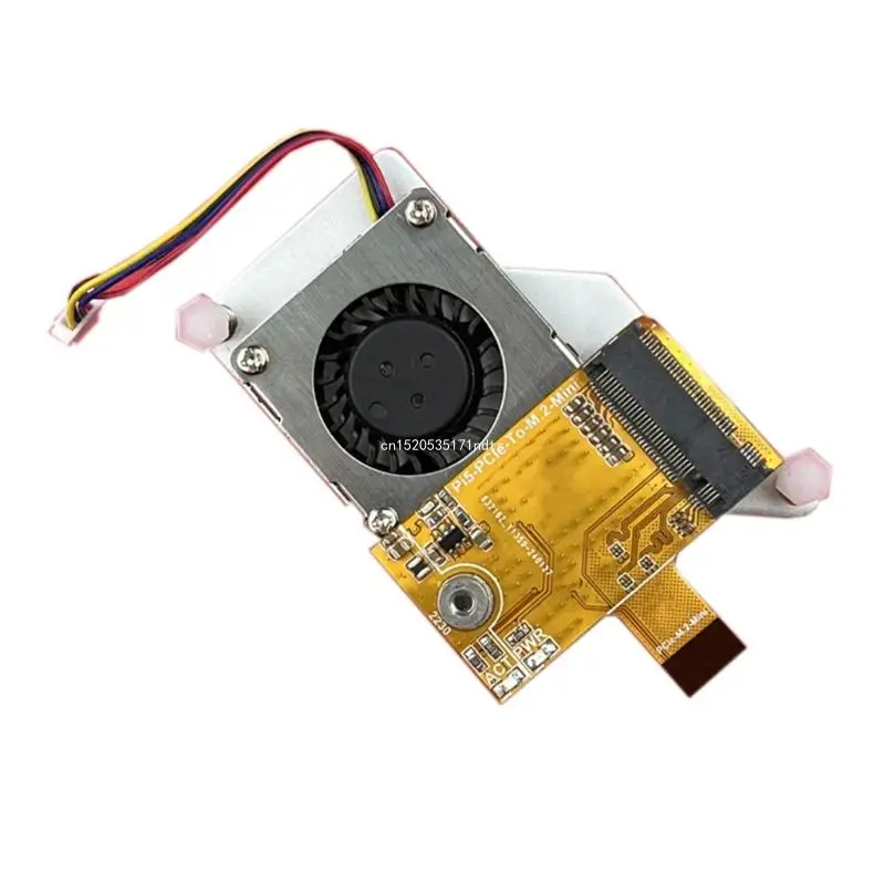 

Мини-плата расширения SSD для RPi 5 PCIe — M.2 NVMe SSD с активным охлаждающим вентилятором, Прямая поставка