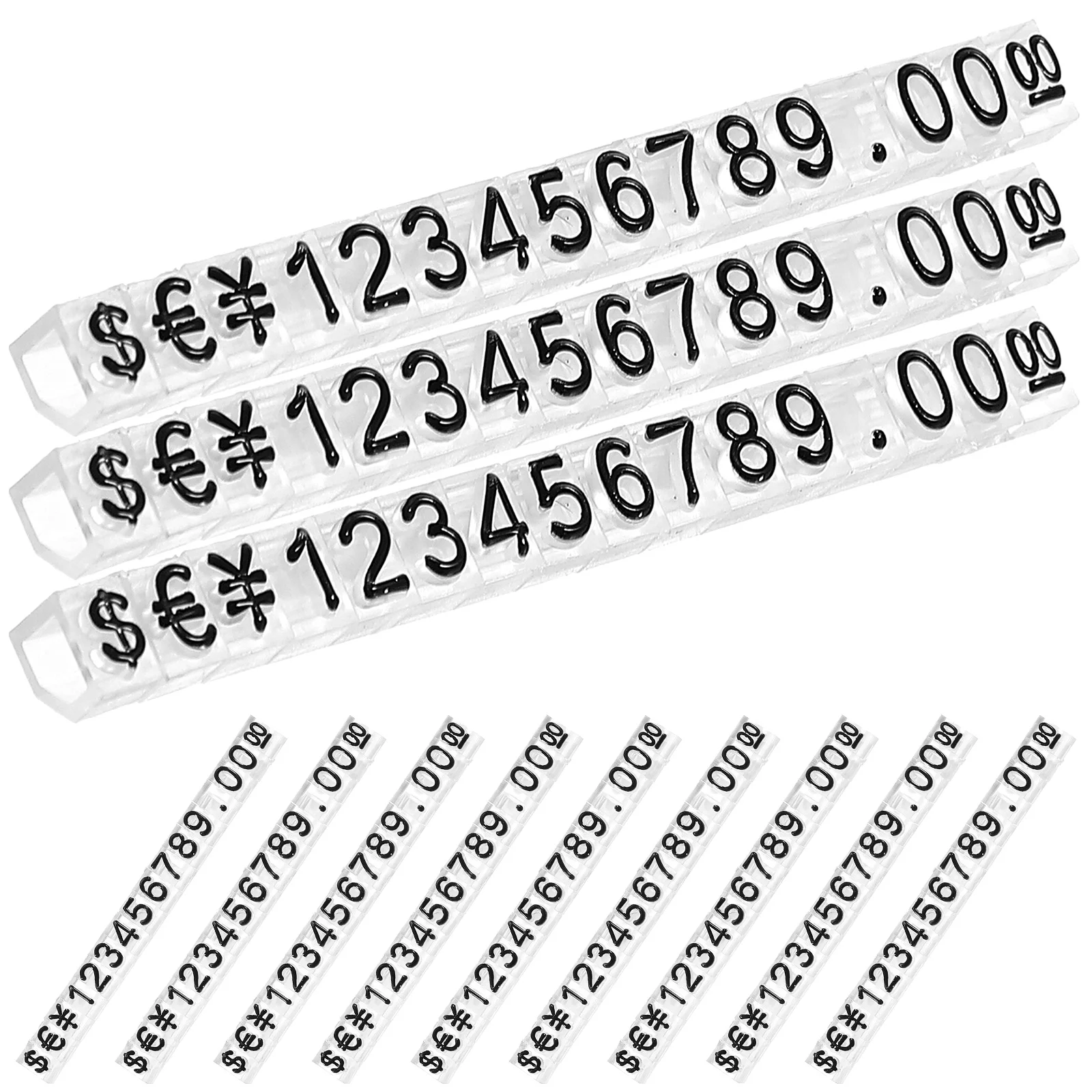 

20 Pcs Retail Number Letter Price Labels Jewelry Jewelry Number Tag Cube Blocks Tags Label Jewelry for Pricing Signage