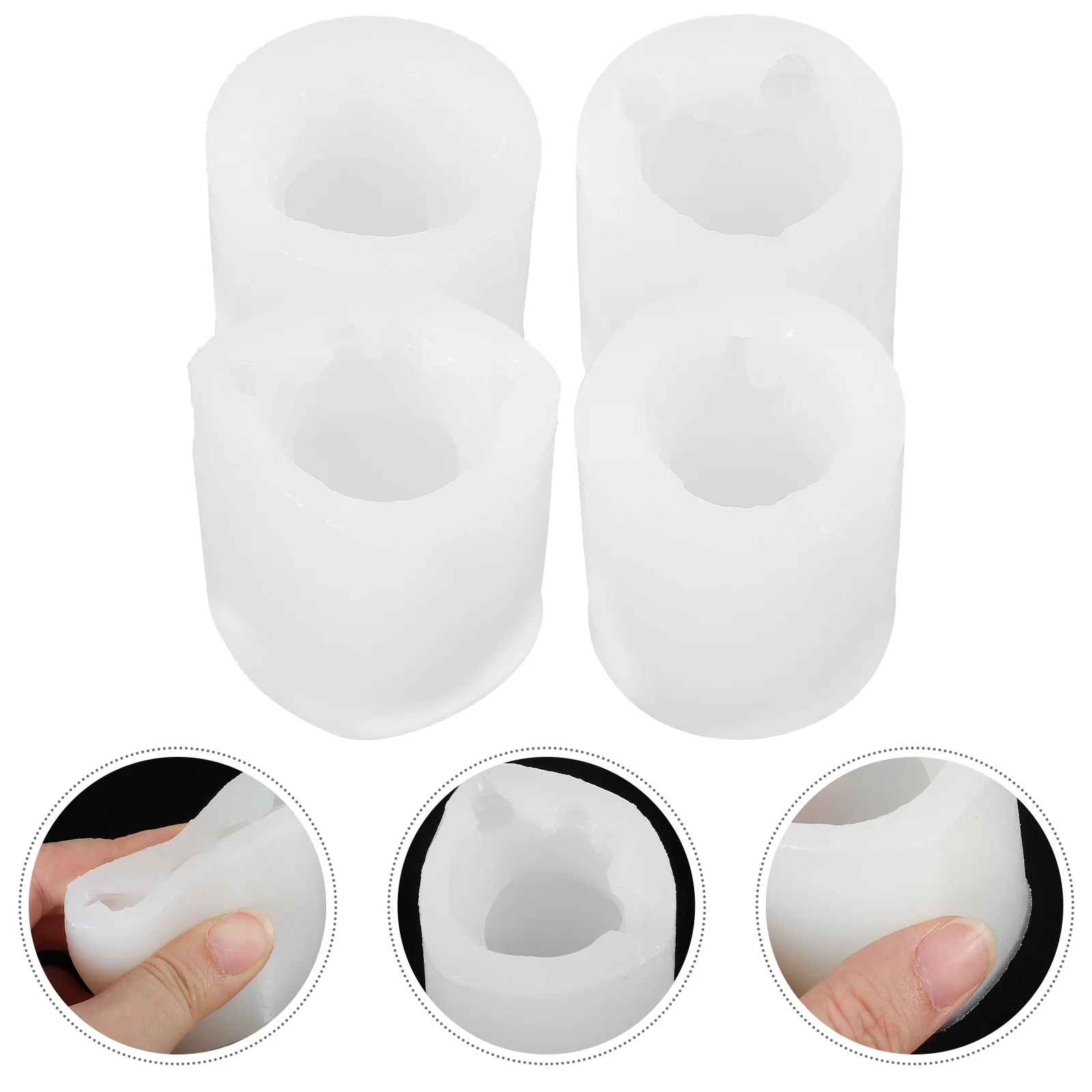 

4 Pcs Para Cat Silicone Manual Craft Dies Epoxy Resin Silica Gel Crafting