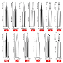 

Heater Solder Electric Lead Head Mini Digital Welding Soldering Station Iron Tips Tools K/B/I/3C/4C/2.4D Replacement Bit 10Pcs