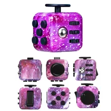 

Galaxy Fidget Pad Controller Fingertips Dice Toys Hand Anti Stress Relief Cube Games for Adults and Child Autism Adhd Gifts