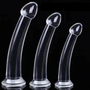 2022 Dildo For Women Smooth Transparent Dildos Huge Anal Plug With Suction Cup Gay Prostate Massager Adult Sex Toys For Women 4