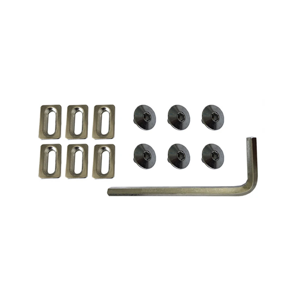 

Road Bike Bicycle Cycling Pedal Cleats 6x Washers+6xM5 Screws Kit Tools For SPD Keo Bike Cleat Screw Cleat Repair Parts M5 Screw