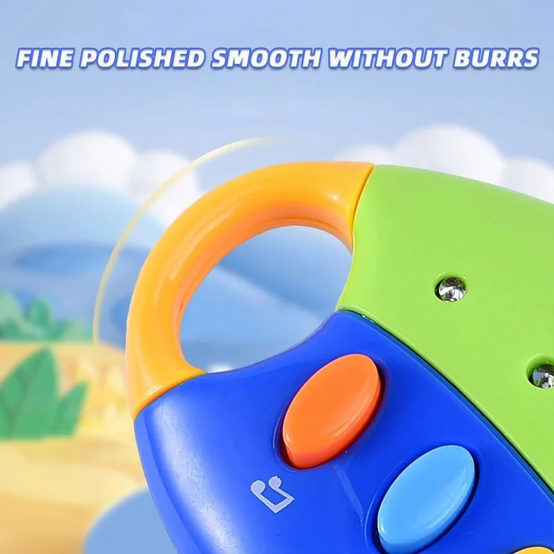 Baby Toy Musical Car Key Vocal Smart Remote Car Voices Pretend Play Educational Toys For Children Baby Music Toys 4