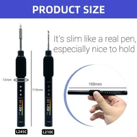 PD 100W Portable Electric Soldering Iron 50-500°C Adjustable Temperature 0.99inch Multi-parameter  Electronic DIY Repairing Tool 2