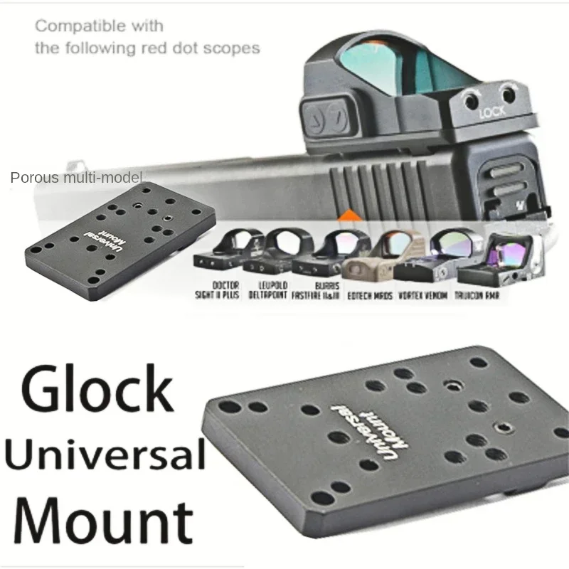Universal Glock Scope Mount Plate Tactical Hunting Pistol Red Dot Scope Optics Base For Glock 17 19