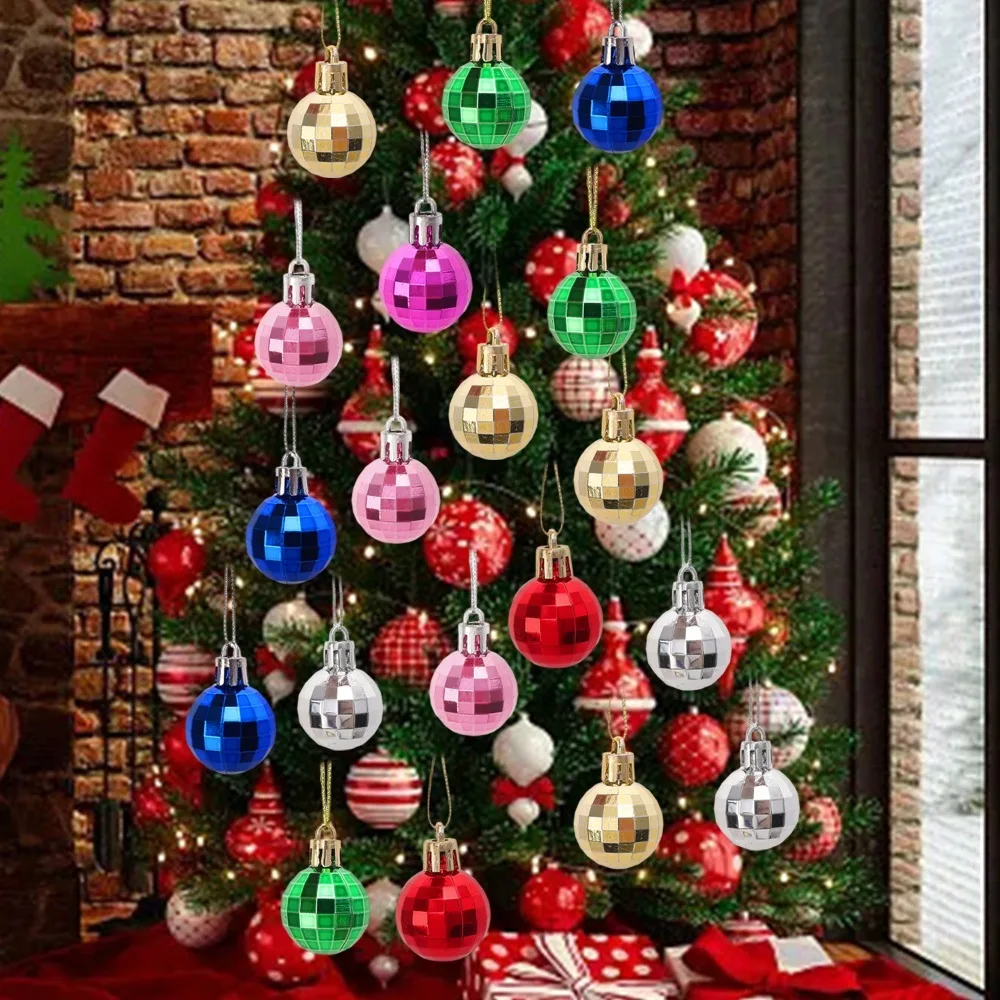 Set 100 Palline Per Albero Di Natale In Plastica Infrangibile - Blu Reale, Misure 3-4-6 Cm, Lucide E Opache - 3