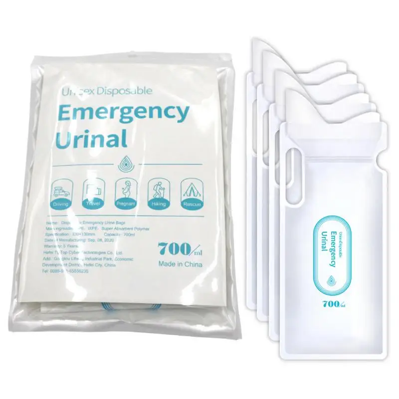 Disposable Urinal Bags 4Pcs Unisex Pee Bags For Men And Women Leak-Proof Portable Urine Collection For Travel Camping Outdoor disposable urine bag