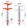 1 Pc 10ml/20ml Parrot Chick Feeding Syringe Water Tool Needle with Straight Tube Bird Raising Pet Bird Feeding Supplies 2