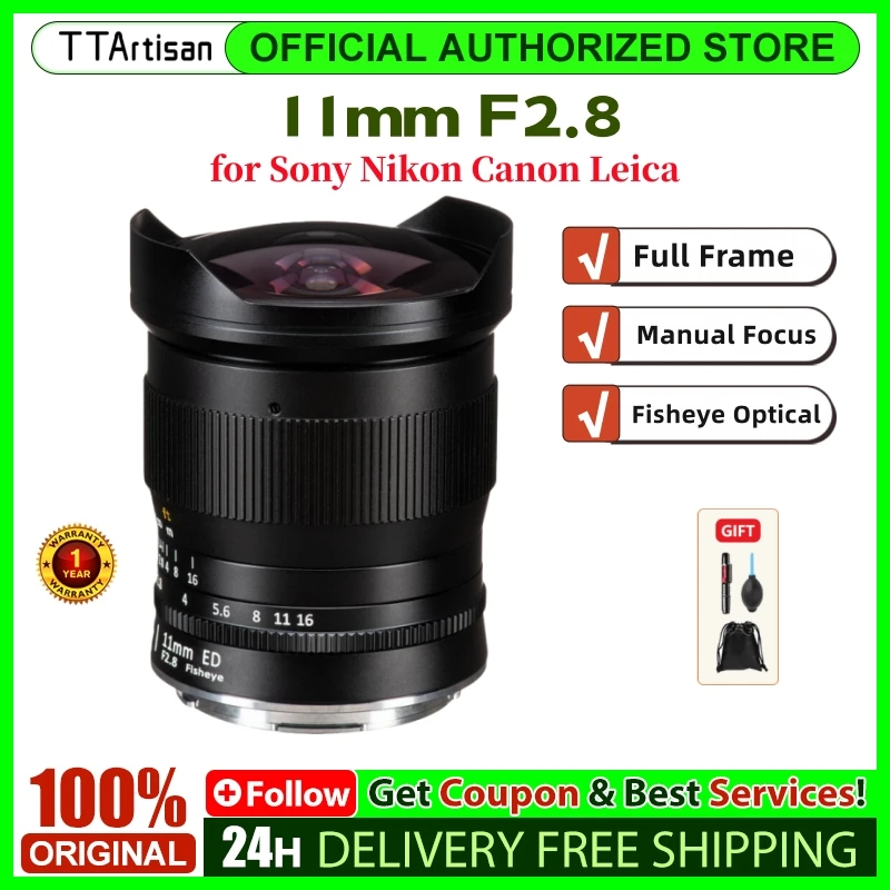 TTArtisan 11mm f2.8 풀프레임 어안렌즈 (/니콘/캐논/라이카/루믹스/후..