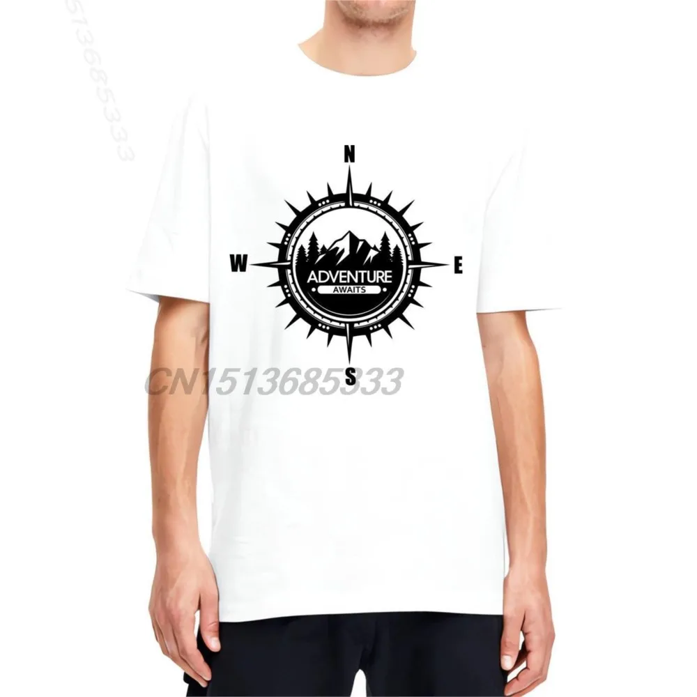 

Adventure Awaits Men T-shirts Unisex Mountain Biking Man Bicycle Clothing Tee Tops Plus Size Casual Vintage Cotton T-shirts