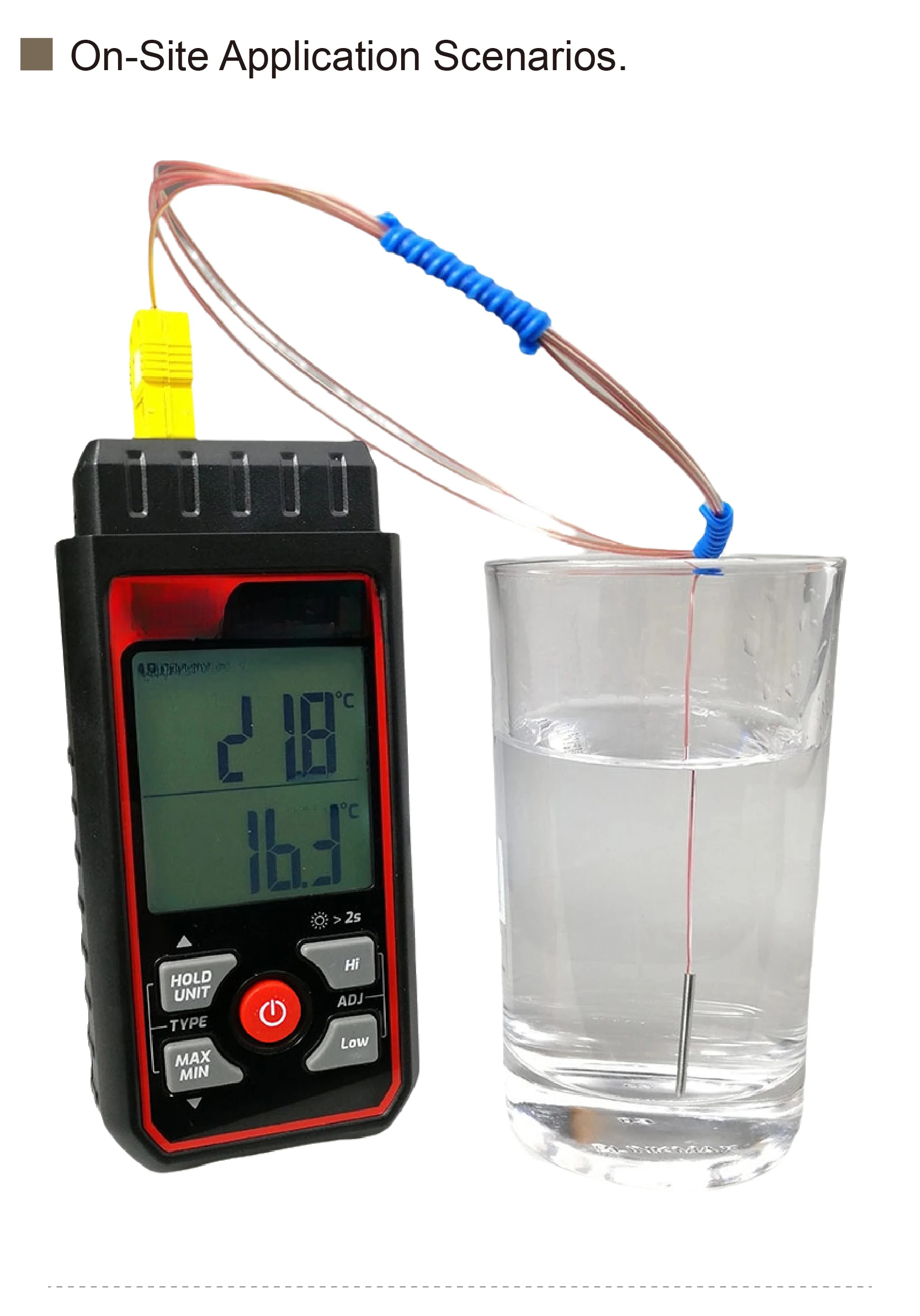 Waterproof Oil Resistant K/J/T Type Micro Thermocouple Sensor φ1.5 φ2.0mm High T