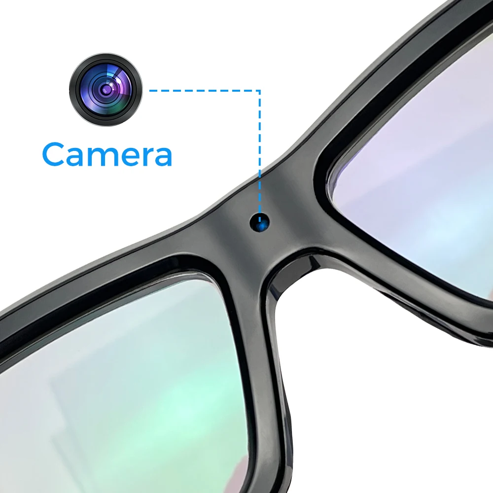 

High Quality HD 1080P Wireless BT4.0 Sport Wifi Smart Glasses surveillance camera glasses camera blue toother glasses