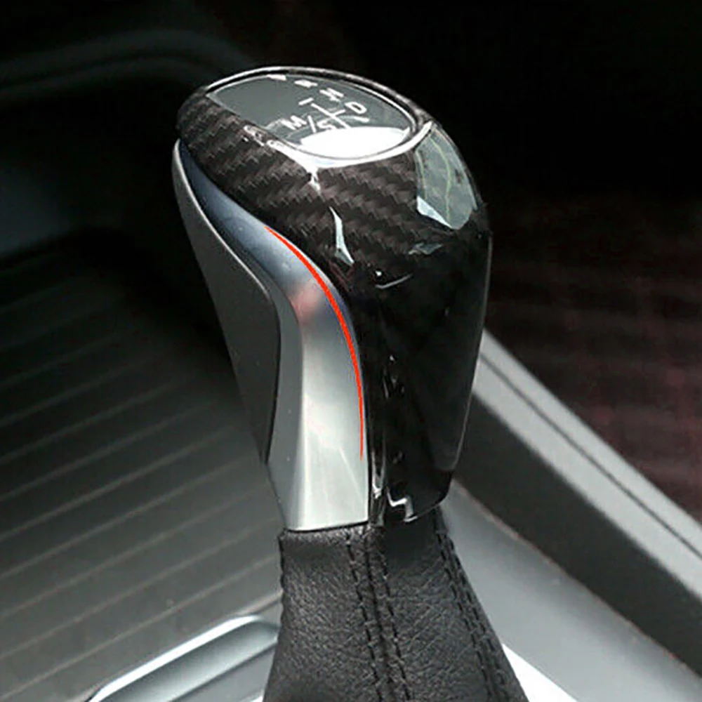 Pomello Cambio In Fibra Di Carbonio Per BMW X1 F48 E Serie 2 F46 - Adesivo Decorativo Per Interni Auto - Foto 6