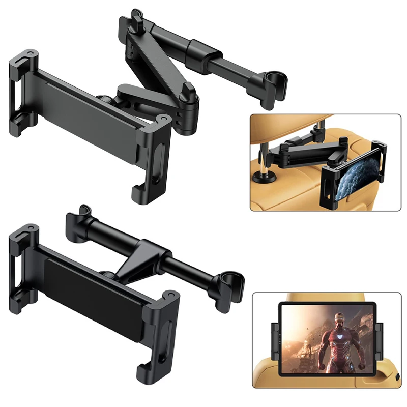Telescopic Car Rear Pillow Phone Holder Tablet Car Stand Seat Rear