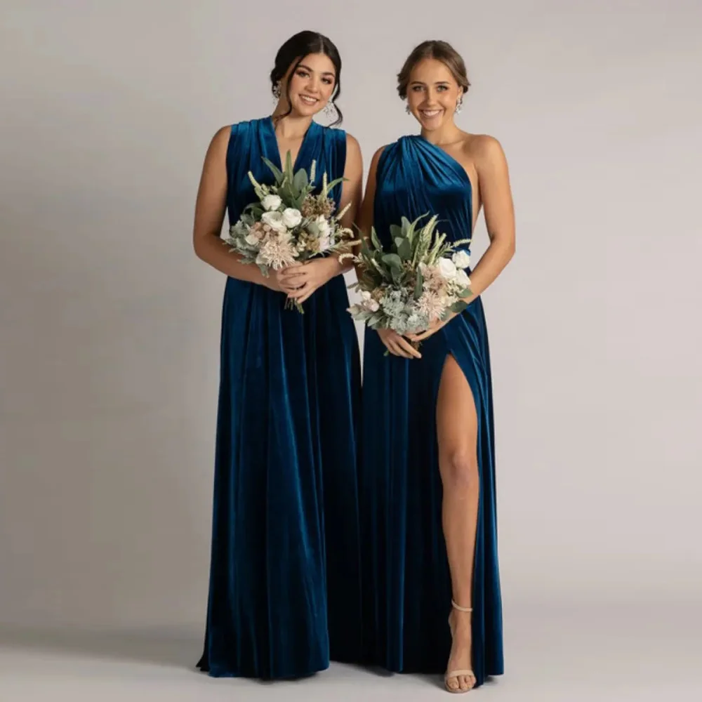 Elegant 72 Styles Multiway Infinity Dress Velvet Bridesmaid Dresses Simple  Backless Boho Long Party Prom Dress Wedding Guest - AliExpress
