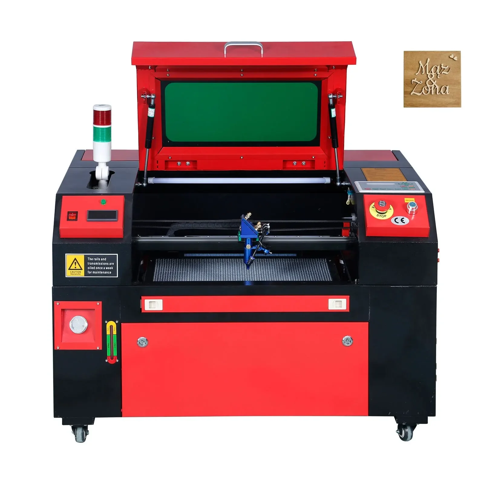 Vevor Co2 50W Macchina Per Incisione Laser Banco Da Lavoro Da Taglio 300X500Mm Strumenti Opera D'Arte Laser Cutter E Incisore Carving Print Machine