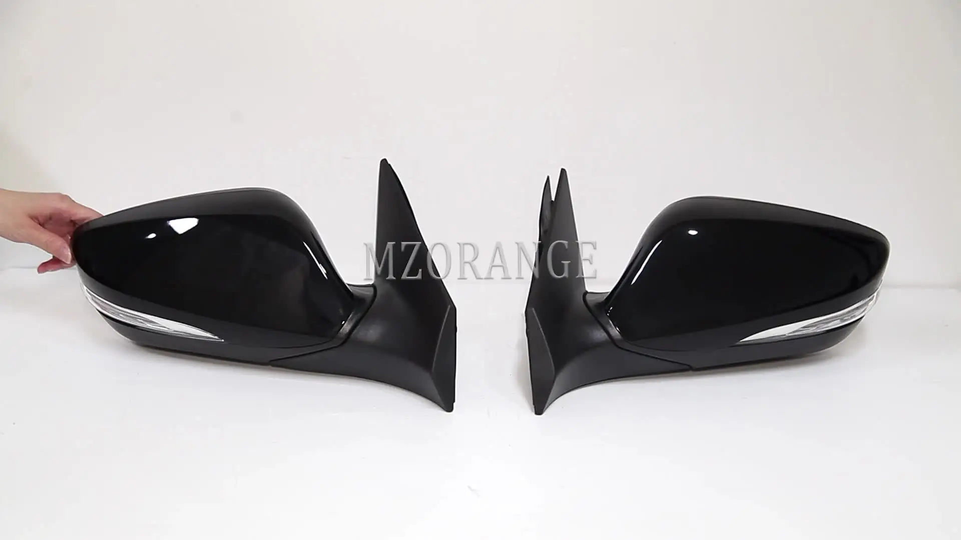 Power Heated Side Mirrors W/ Turn Signal – Black Smooth – For Hyundai Elantra 2014-2016