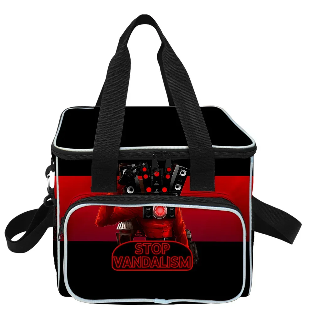 

New Product Skibidi Toilet Toilet Picnic Bag Primary and Middle School Students Insulation Bag Team Building Lunch Bag