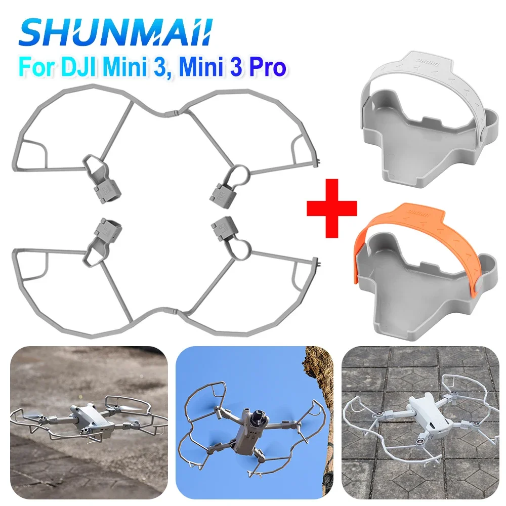 1/2PCS Drone Blade Wing Fan Protective Bumper Cover Anti-collision Propeller Blade Guard for DJI Mini 3/Mini 3 Pro Drone Parts