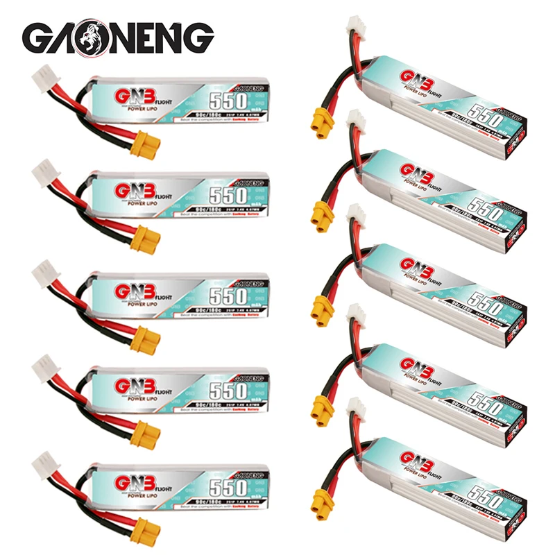 LiPo Battery 2S 7.4V 550mah 90C/180C For RC Quadcopter Helicopter FPV Mini Drone TINY8X Beta75S QX2 120S Parts drone battery accessories