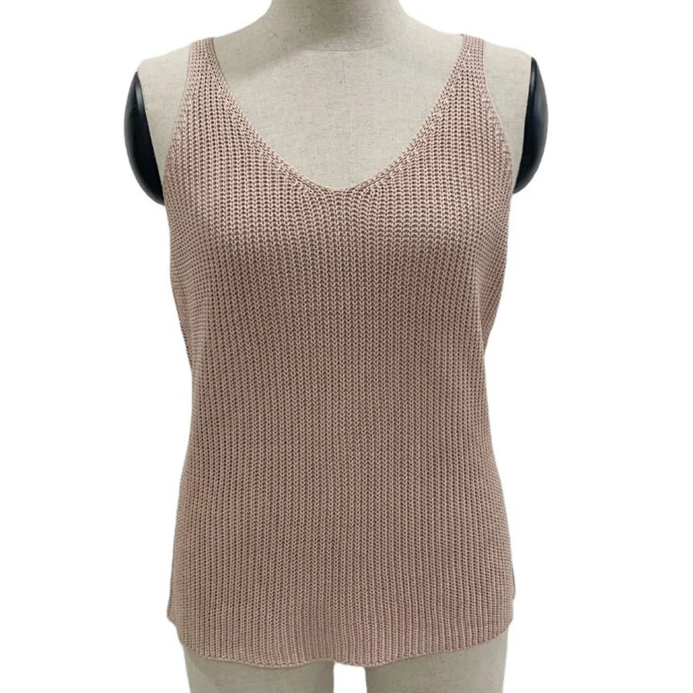 Women Summer Knitted Sleeveless Vest Tank Top