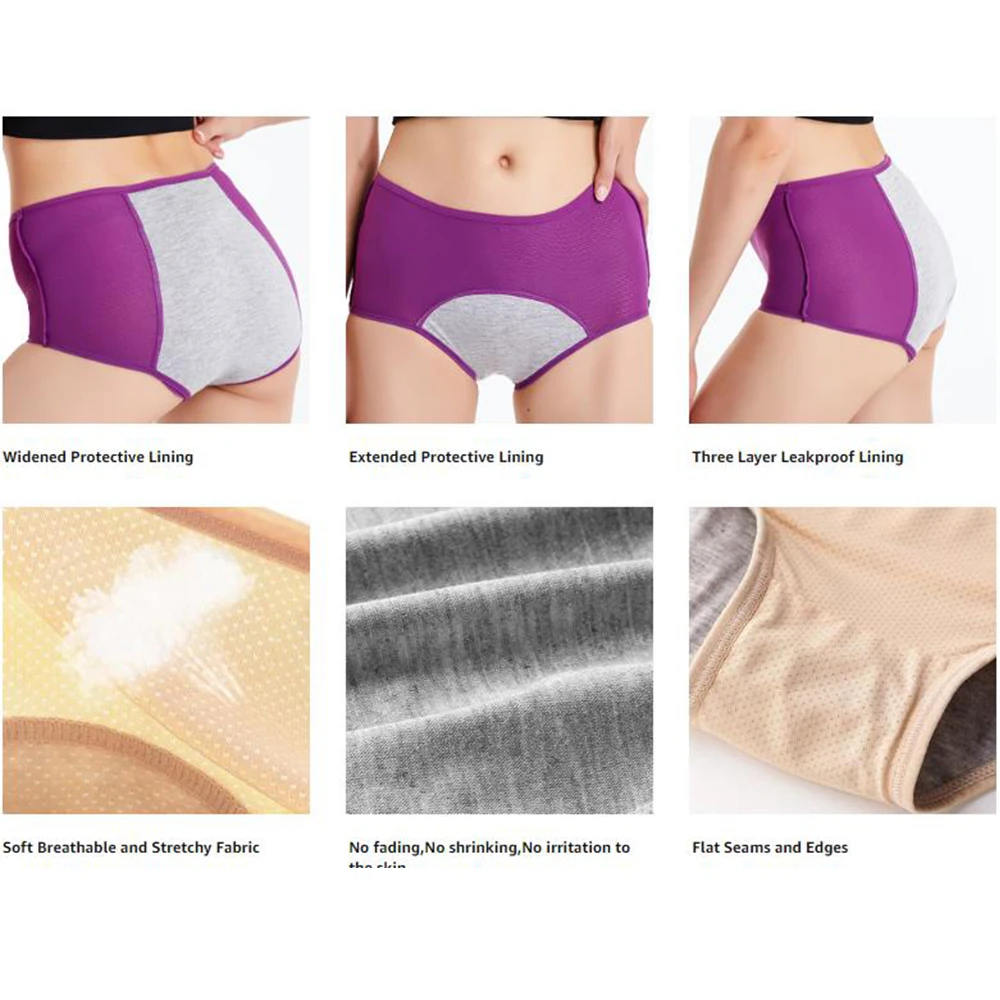 Physiological Pants Leak Proof Menstrual Panties Women Underwear