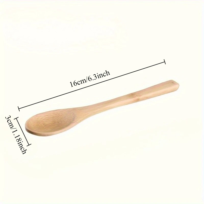 Wooden Spoon Set, Long Handle, Durable Kitchen Utensils for Coffee, Honey, Ice Cream & Desserts, Anti-Scald, Material