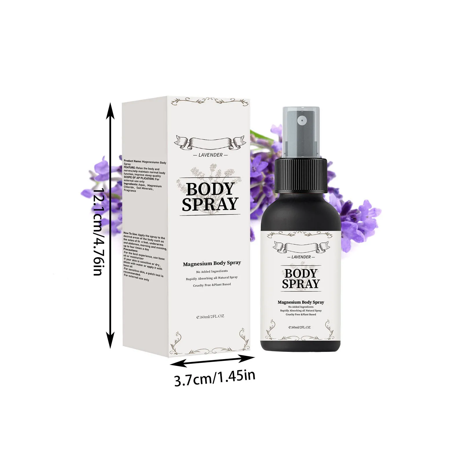 Magnesium Spray 60ml For Sleep And Anxiety Simples Chloride Body