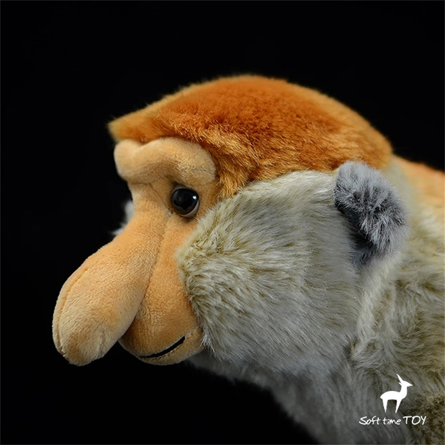 Proboscis Monkey High Fidelity Anime Cute Plushie Nose Ape Plush Toys Lifelike Animals Simulation Stuffed Doll Kawai Toy Gifts 5