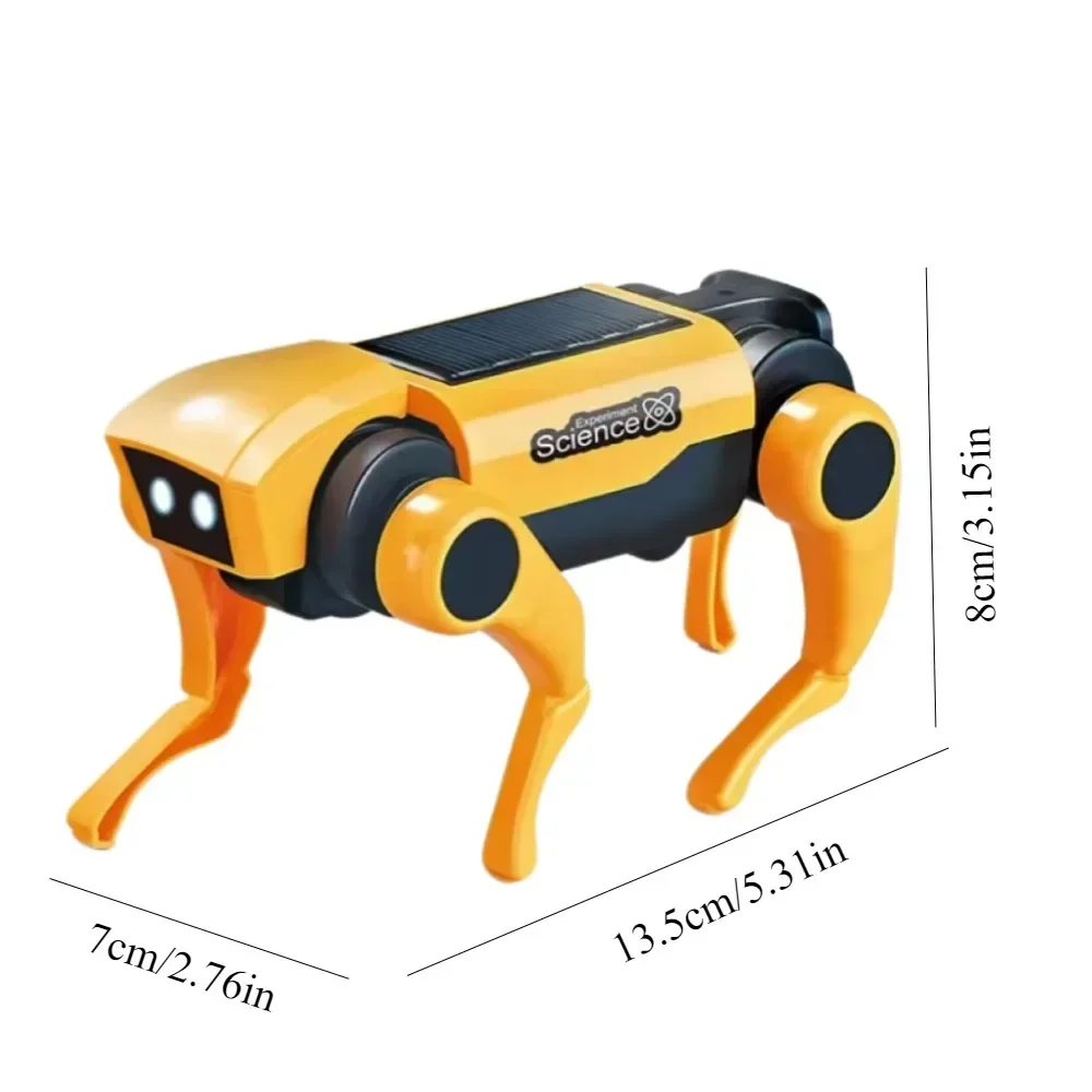 Robot Solar Electric Mechanical Intelligent Dog Children Educational Assembly Puzzle Toy Bionic Smart Robot Toys Gifts