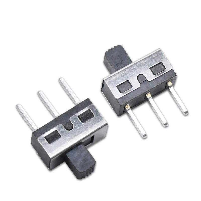 

100PCS SS12D10 SS12D11 Toggle Switch 3Pins Straight Feet 1P2T Handle High 5MM Spacing Of 4.7mm 3A 250V SS12D10G5