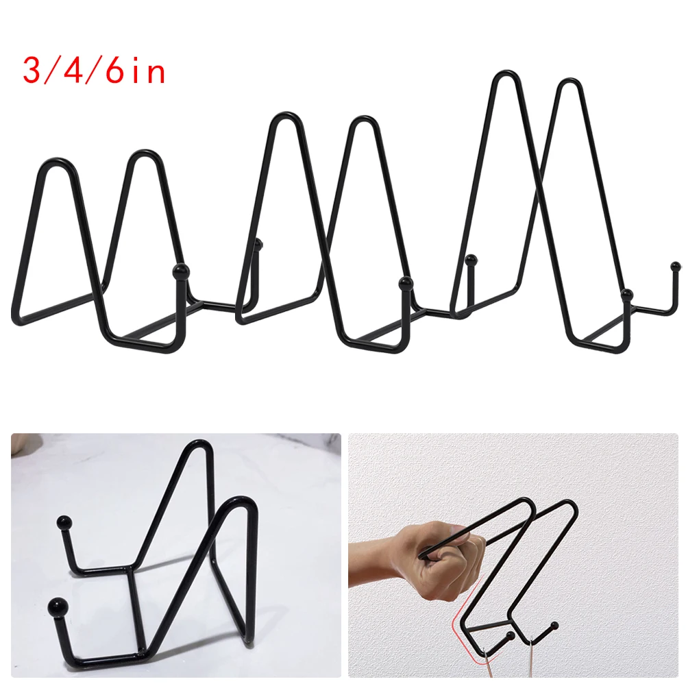 Display Stand Iron Art Magazine Display Stands Dish Rack Plate Bowl Picture Frame Photo Book Pedestal Holders Storage Ornaments Home Decor