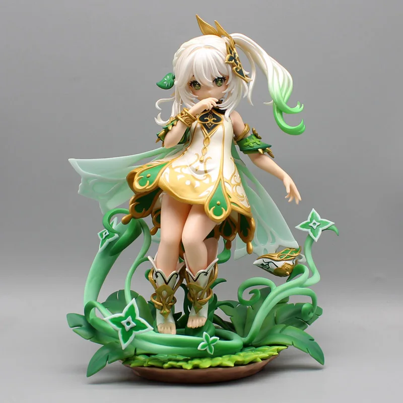 

New 24cm Genshin Impact Small Auspicious Grass God Nahida Anime Figure Beautiful Girl Pvc Action Figure Collection Model Toy