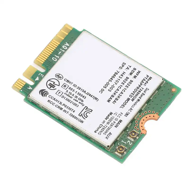 DualBandWiFiCard24Ghz5Ghz1200MbpsBluetooth40NGFFM2