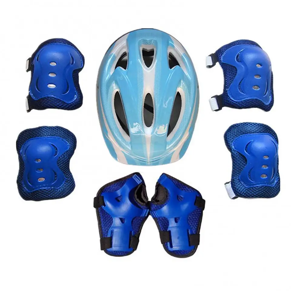 Équipement De Protection Complet Pour Enfants 3-10 Ans – Casque Réglable, Coudières, Genouillères, Poignets, Pour Vélo, Skate, Roller, Ski