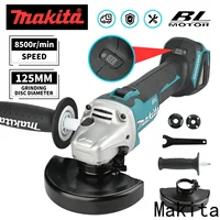 Makita DGA504 18V 6.0Ah 125mm Angle Grinder Lithium Battery Brushless High Power Industrial Grade Angle Grinder Cutting, Polishi
